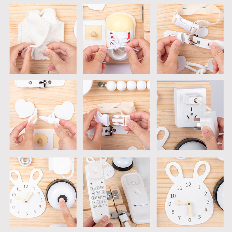 Montessori Early Childhood Educational Busy Board Multifunctional Toys