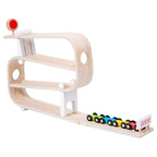 Children's Wooden Rapid Gliding Car Track Baby Car Educational Toys