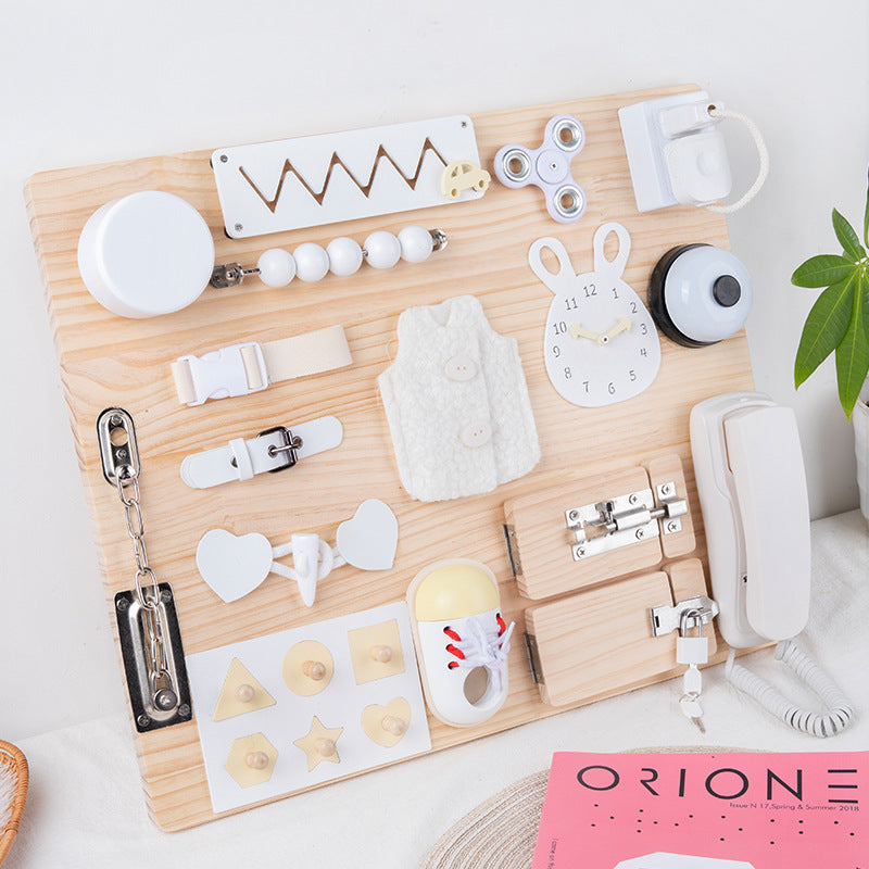 Montessori Early Childhood Educational Busy Board Multifunctional Toys