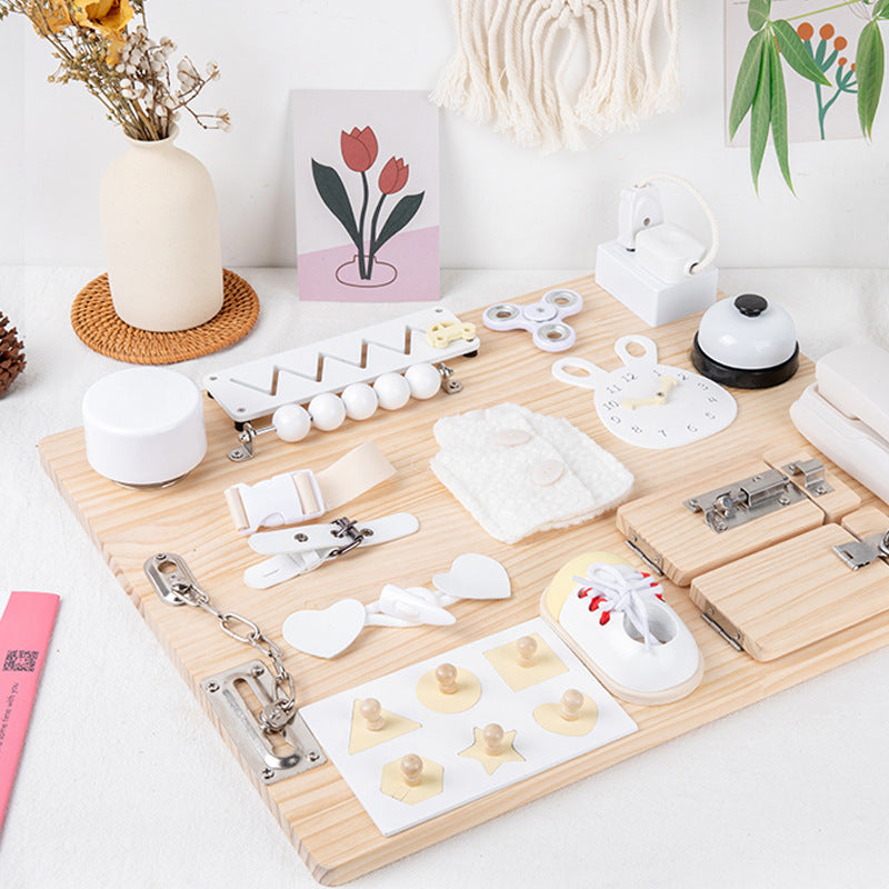 Montessori Early Childhood Educational Busy Board Multifunctional Toys