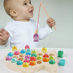 Wooden Children's Magnetic Alphanumeric Fishing Toys